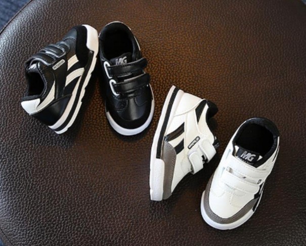 Kinderleren sneakers A1619