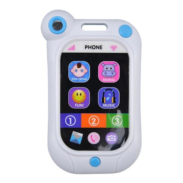 Kindermobiele telefoon wit