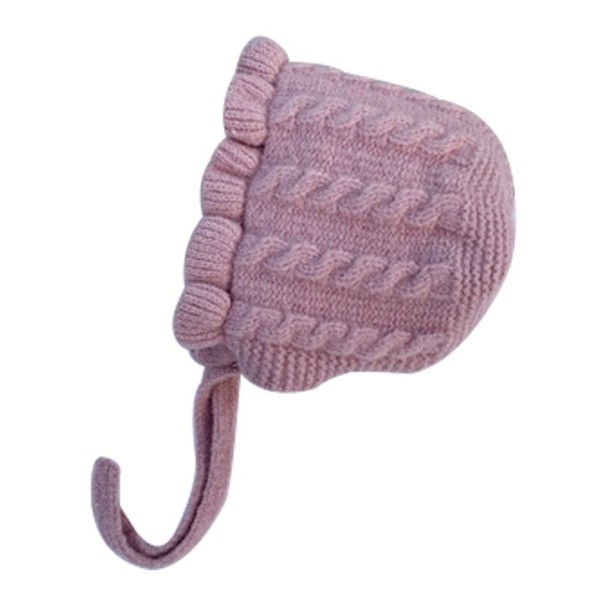 Kindermuts met ruche purper