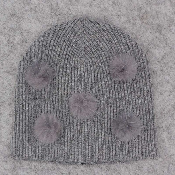 Kindermütze mit Quasten Natasha 0-1 Jahr 11