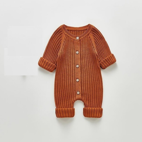 Kinderoverall T2583 braun 9-12 Monate