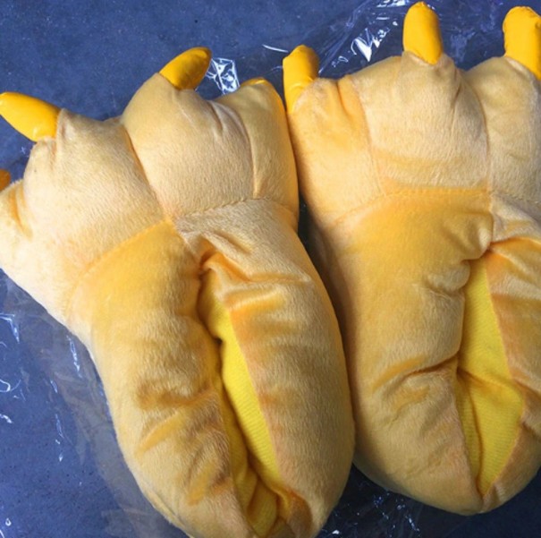 Kinderpantoffels dierenpoot S 10