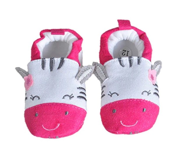 Kinderpantoffels met oren roze 12-18 maanden