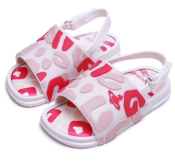 Kinderpantoffels met patroon roze 22