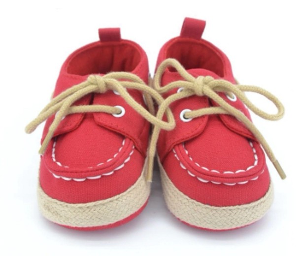 Kinderpantoffels van canvas met veters
