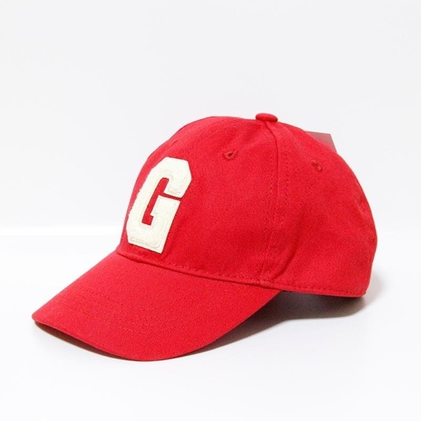 Kinderpet met de letter T916 rood 5-8 jaar