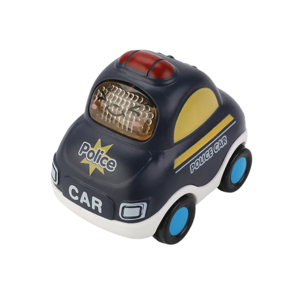 Kinderpolitieauto voor jongens en meisjes vanaf 1 jaar Veilig speelgoed voor peuters Cadeau voor kinderen van 1-3 jaar Voertuig voor motorische 1