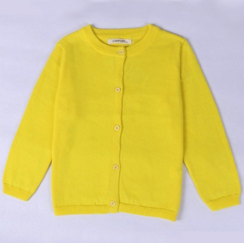 Kinderpullover mit Knopfverschluss J3287 gelb 4