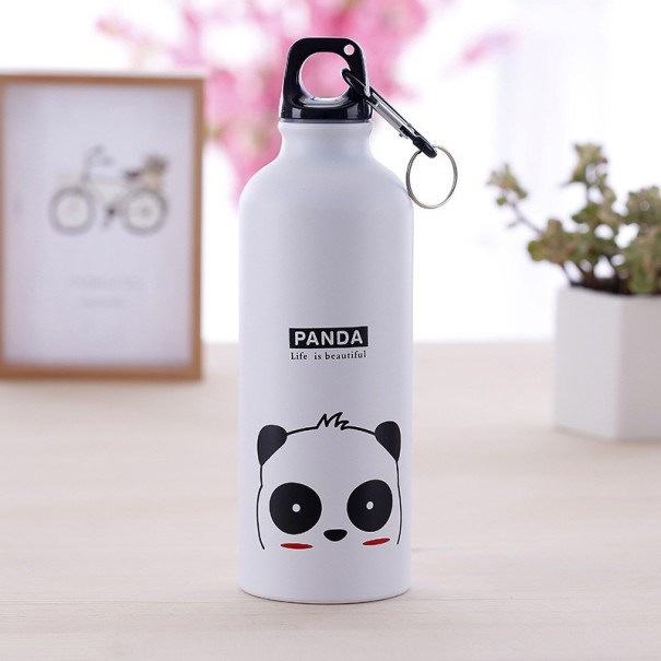 Kinderreiseflasche mit Tieren weiß