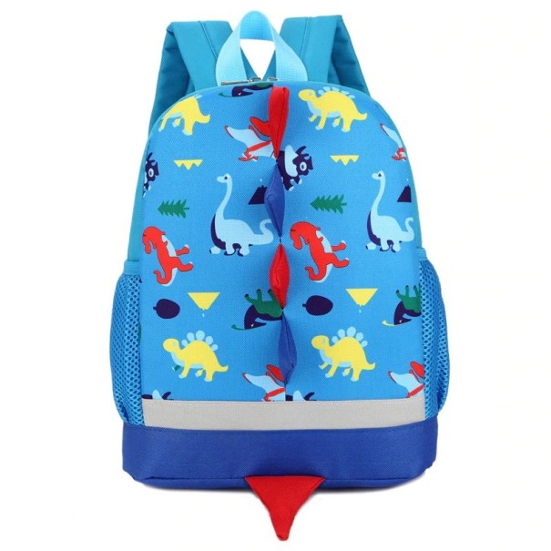 Kinderrucksack mit Dinosauriern E1199 blau