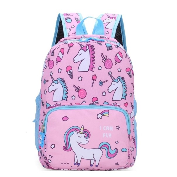 Kinderrugzak met eenhoorns roze