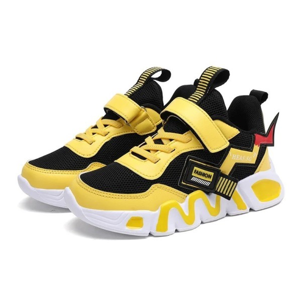 Kinderschoenen Ademend Jongens Sneakers Casual Kinder Sneakers geel 36