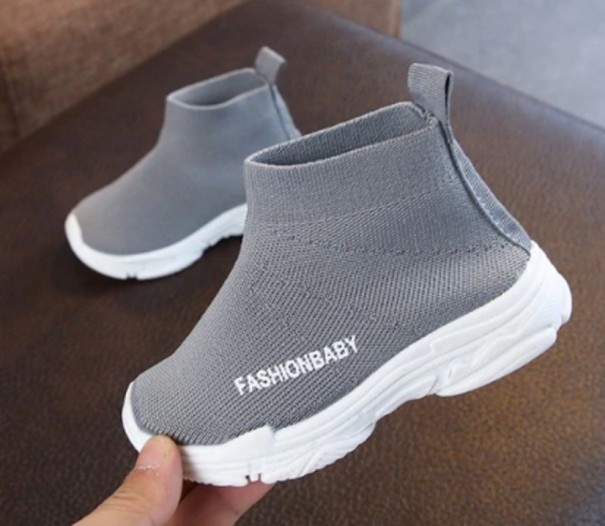 Kinderschoenen met instap grijs 25
