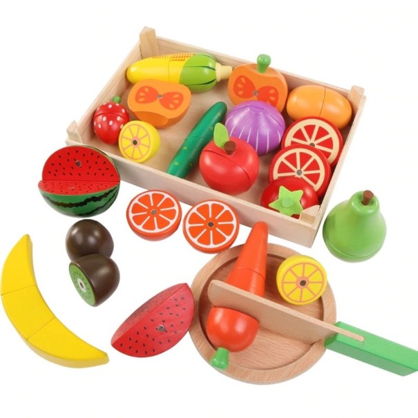 Kinderset met fruit en groenten