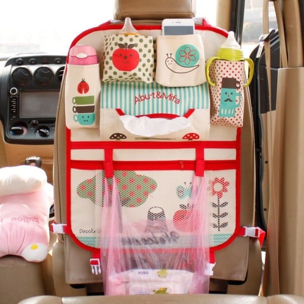 Kindersitz-Organizer für das Auto mit Druck 11