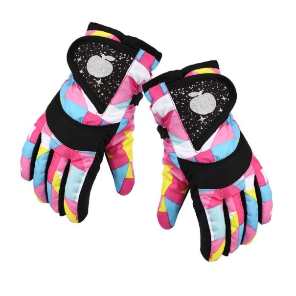 Kinderskihandschoenen Winter roze