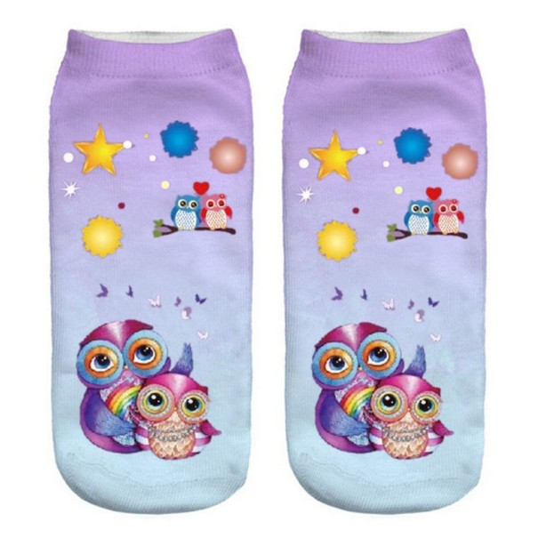Kindersocken mit Eulen 7