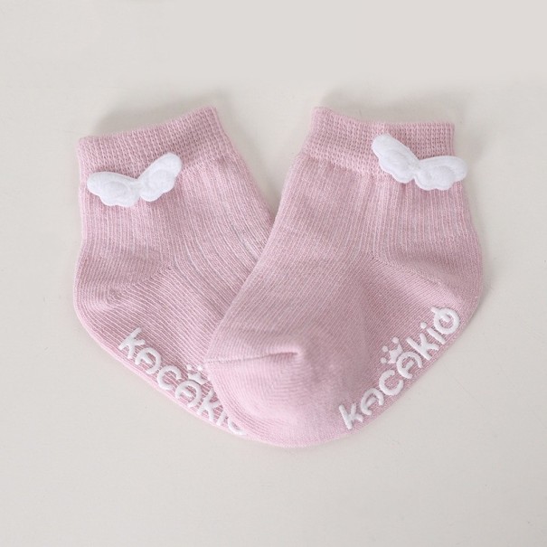 Kindersocken mit Flügeln rosa 0-2 Jahre