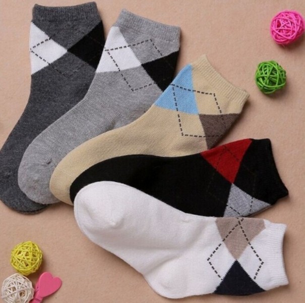 Kindersocken mit Muster – 5 Paar 4-6 Jahre