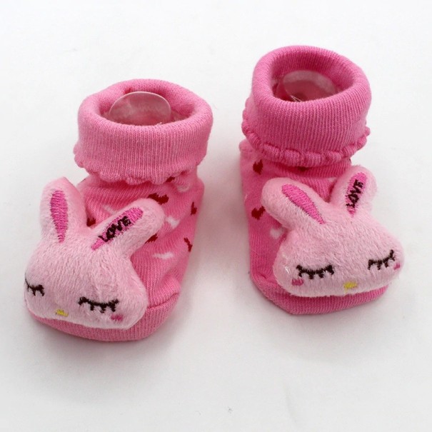 Kindersocken mit Plüschverzierung 9-12 Monate B