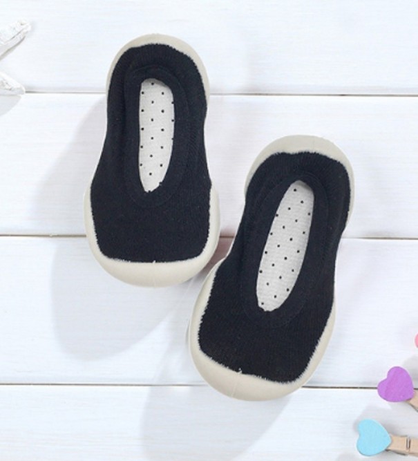 Kinderstretchpantoffels zwart 20
