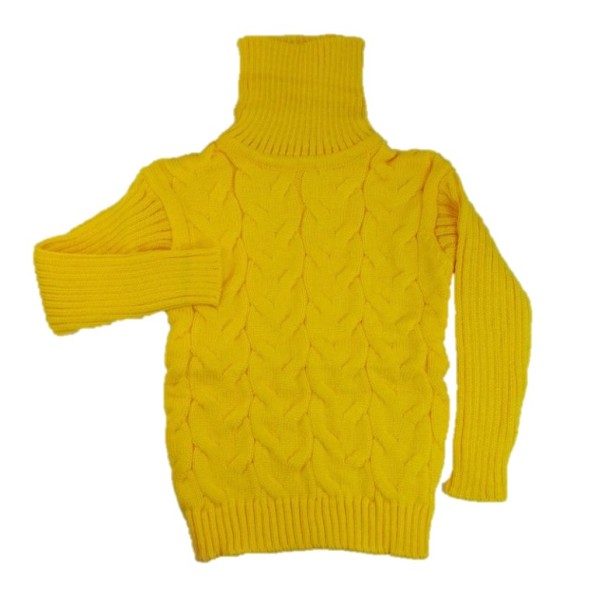 Kinderstrickpullover J2888 gelb 3