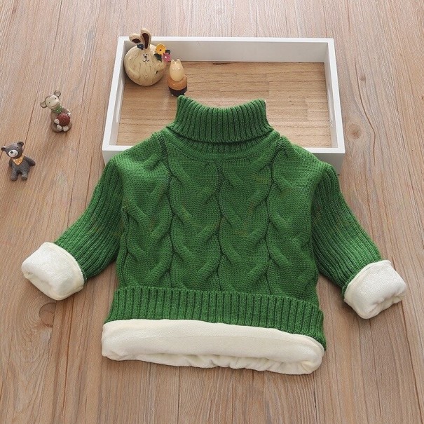 Kinderstrickpullover L593 grün 6 A