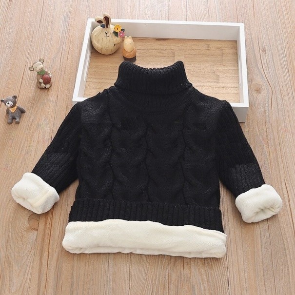 Kinderstrickpullover L593 schwarz 3 A