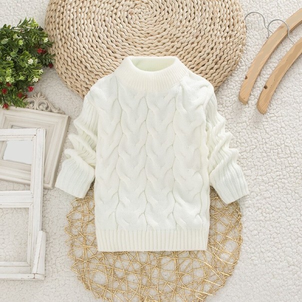 Kinderstrickpullover L593 weiß 5 B