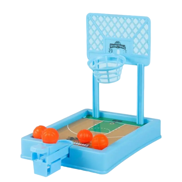 Kindertafel mini vingerbasketbal Creatief kinderspel blauw