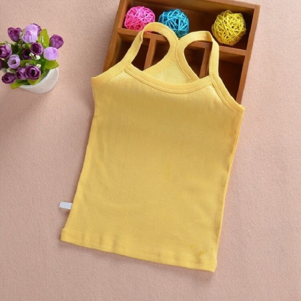 Kindertanktop B1573 geel 9-12 maanden B