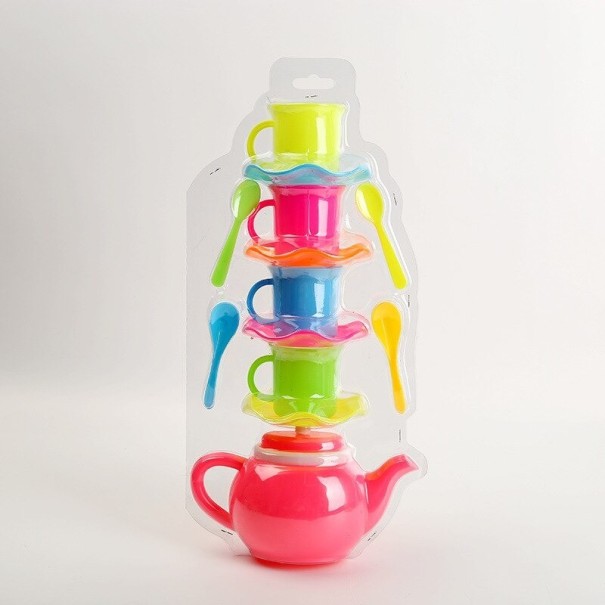 Kindertheeservies van plastic 1