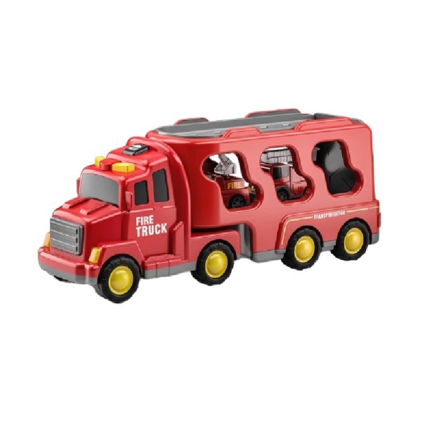 Kindertransporter mit Feuerwehrleuten 1