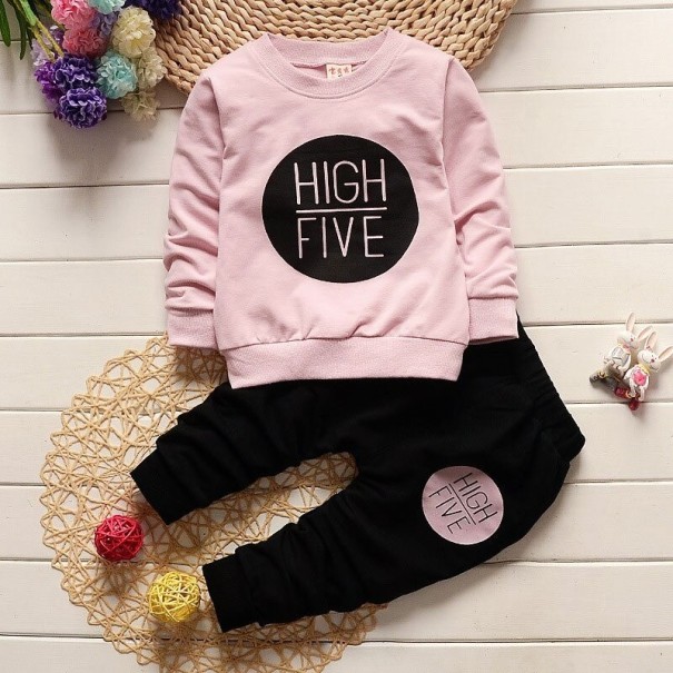 Kindertrui en joggingbroek roze 4