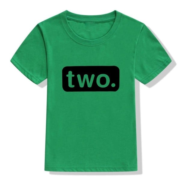 Kinderverjaardagsshirt B1578 groen 4 B