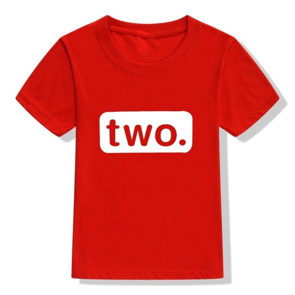 Kinderverjaardagsshirt B1578 rood 3 A