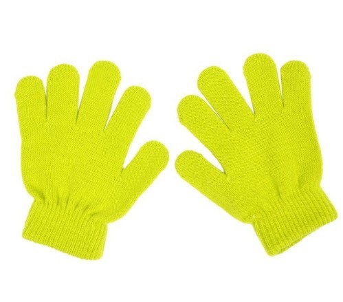 Kindervingerloze handschoenen J3035 geel