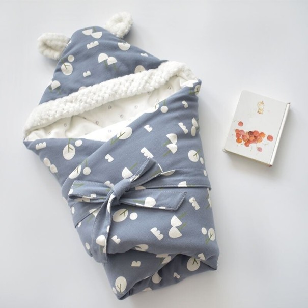 Kindervoetenzak met handvatten blauw