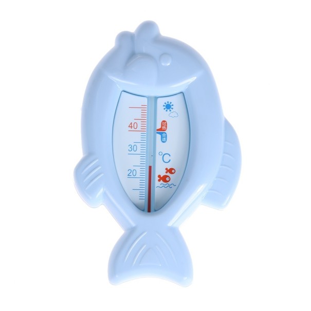 Kinderwasserthermometer in Form eines Fisches J1256 blau