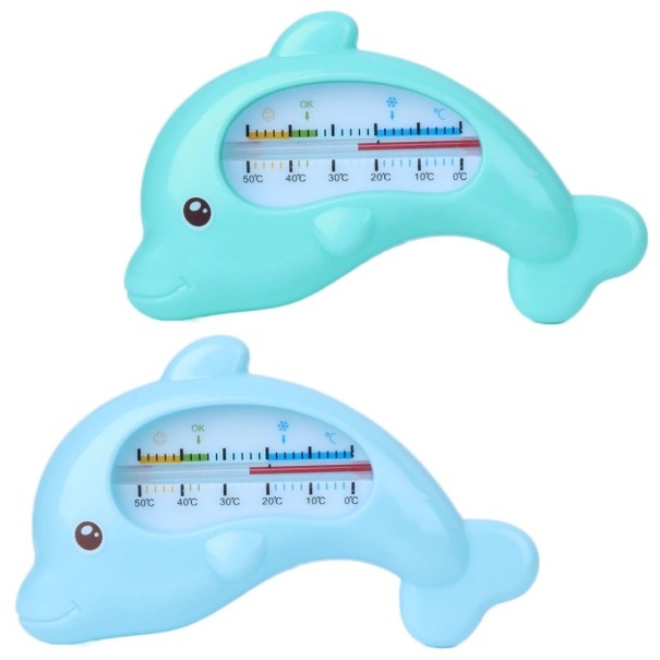 Kinderwasserthermometer in Form eines Fisches J1257 blau