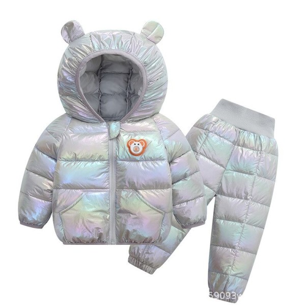 Kinderwinterjas en -broek L2198 grijs 4