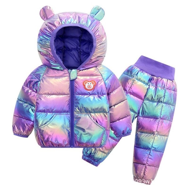 Kinderwinterjas en -broek L2198 paars 3