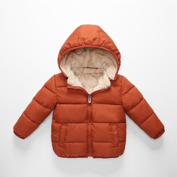 Kinderwinterjas L1864 baksteenrood 5