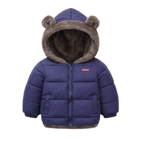 Kinderwinterjas L1989 donkerblauw 2