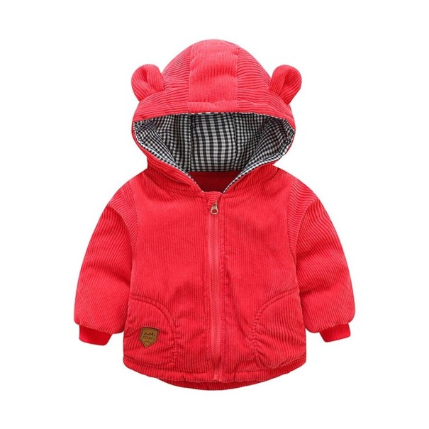 Kinderwinterjas L2066 rood 5-6 jaar