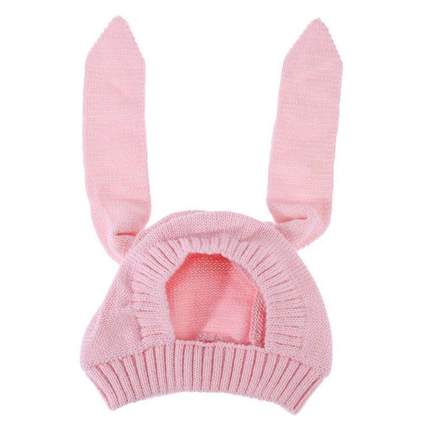 Kinderwintermuts met konijnenoren J1871 roze