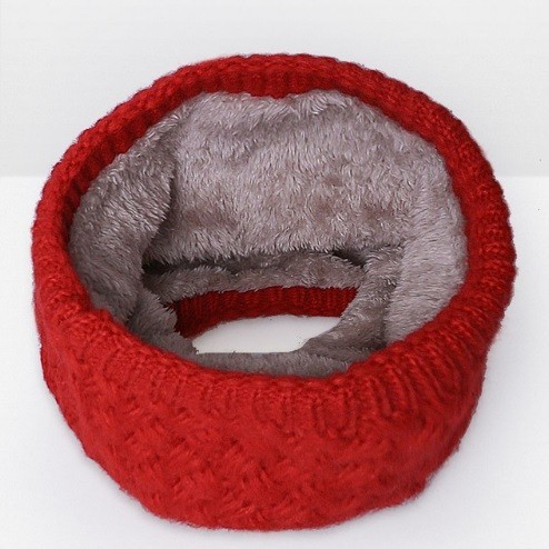 Kinderwollen sjaal J3288 rood