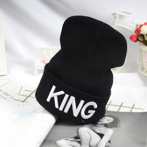 KING &amp; QUEEN vinterhue hvid King