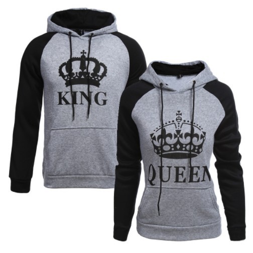 KING AND QUEEN - Mikiny pre zadané XL XS