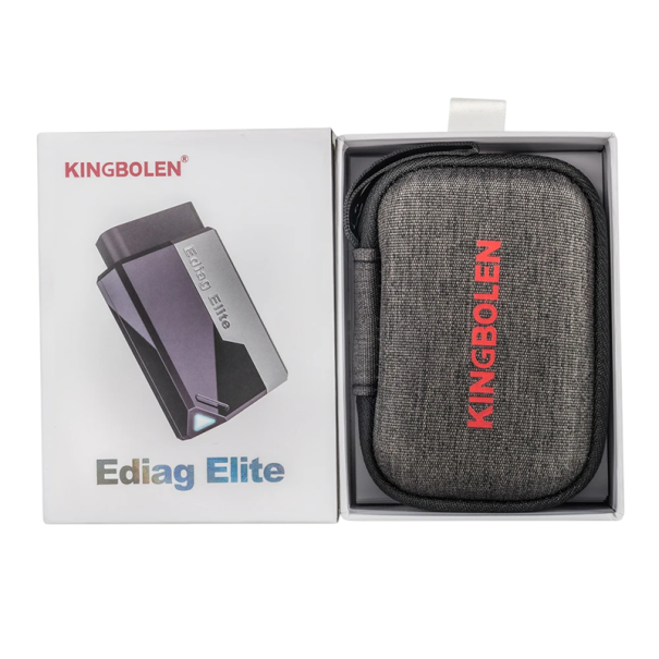KINGBOLEN Ediag Elite Bluetooth OBD2 diagnostická čítačka na autá plná systémová diagnostika čítanie chybových kódov Auto VIN strieborná-čierna 1